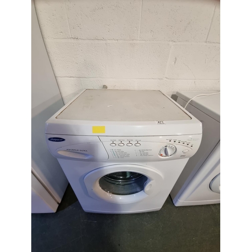 471 - A Hotpoint Aquarius Extra washing machine