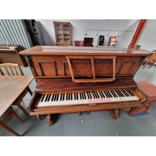 122 - A Bord's Paris manufactured for W. F. Ridgway mahogany upright piano