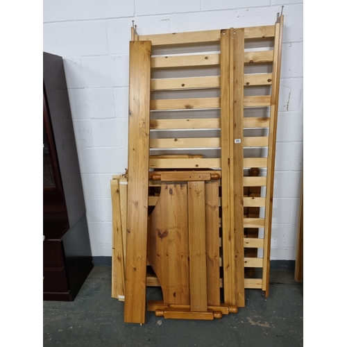 649 - 2 Pine single bed frames