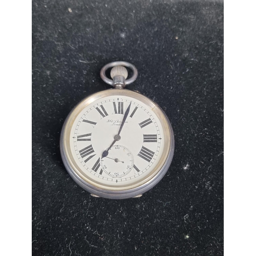 221 - A J. W. Benson of London silver pocket watch - lovely condition and appears to be working