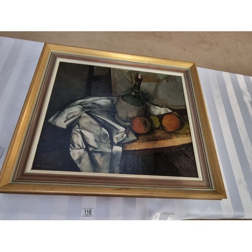 110 - An oil on board - Still Life - by Harry Turner - dated 1961 signed 20 inches x 23 inches