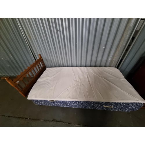341 - A Dorlux single bed and mattress