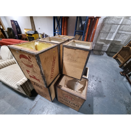 397 - Collection of tea crates