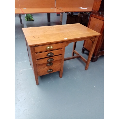 107 - An oak desk