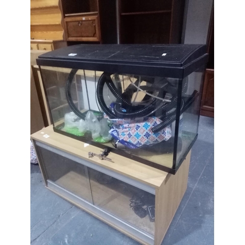 365 - Fish tank and equipment and a Reptile vivarium with equipment