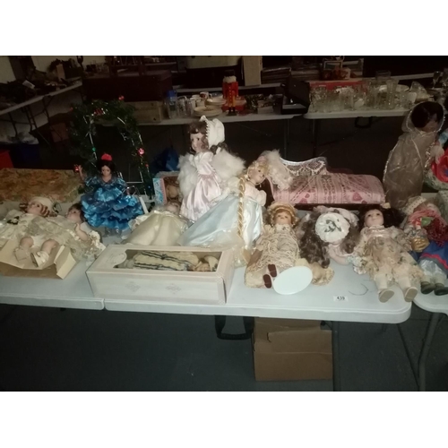 439 - Collection of china dolls