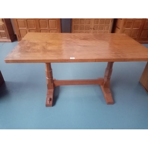 145 - A Beaverman adzed top oak dining table
By Colin 