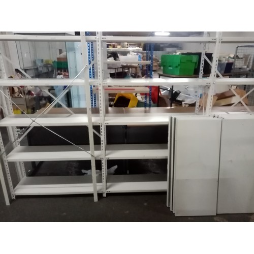 446 - White metal racking units