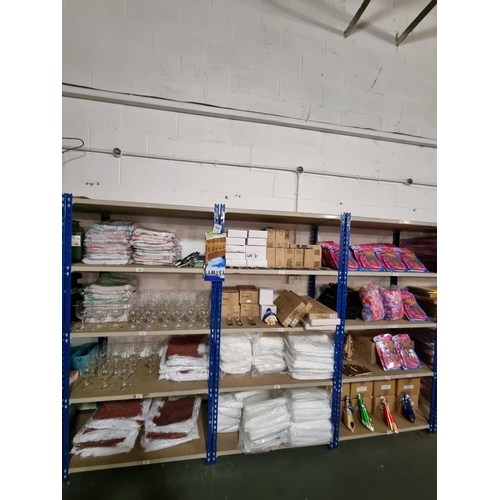 392 - 12 Shelves of mixed new items to include bead sets, mattress covers, spoons, etc