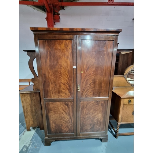 153 - A mahogany wardrobe