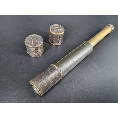 218 - A vintage Dollond of London 7903 Lord Reay 3 draw telescope