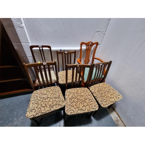 369 - 6 various dining chairs