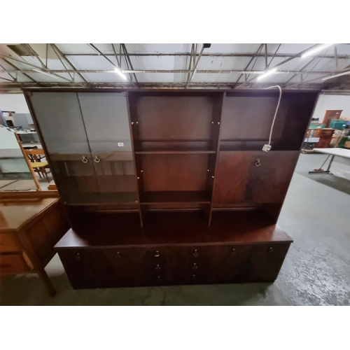 419 - Mahogany wall unit