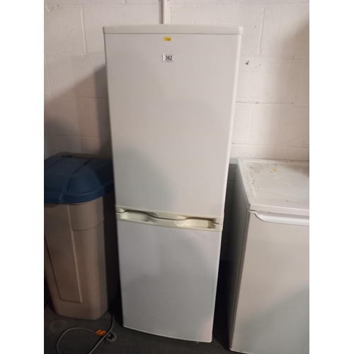 362 - A white fridge freezer