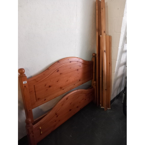 336 - Pine double bed frame