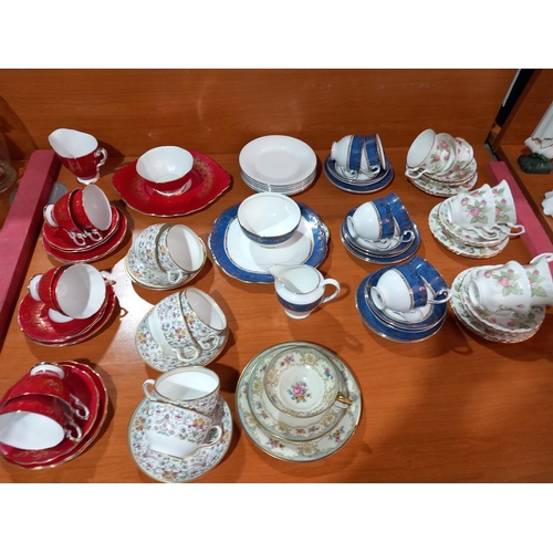 68 - Decorative teasets and part sets to include Royal Albert 