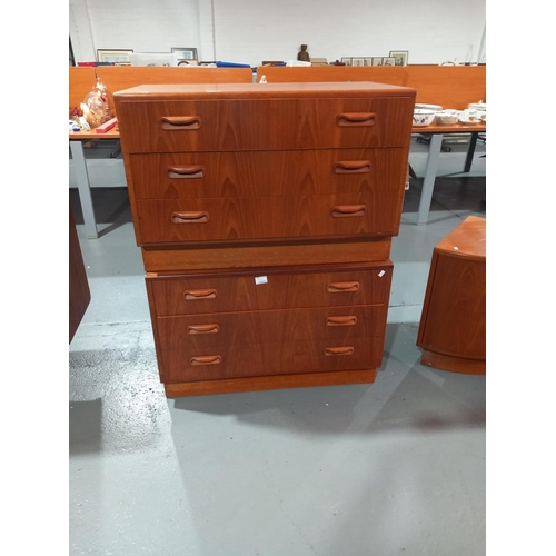 110 - Two sets of mid century G Plan drawers