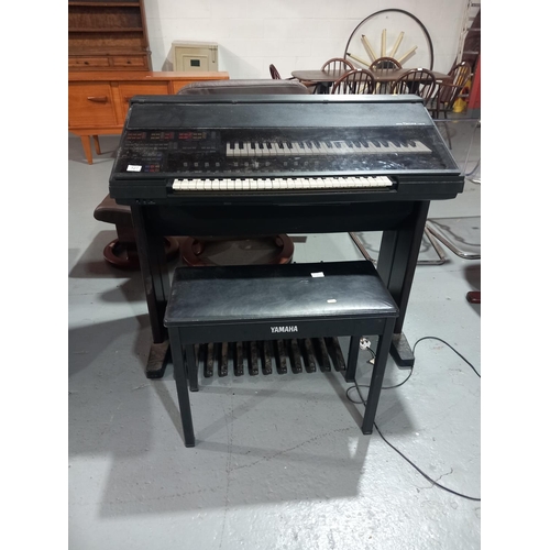 127 - A Yamaha Electrone HS9 piano and stool