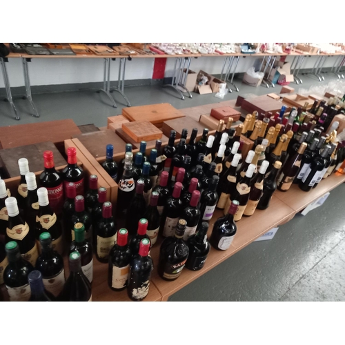 26 - A selection of approximately 250 bottles of wine to include Cotes du Rhone, Hock, Merlot, Anakena et... 