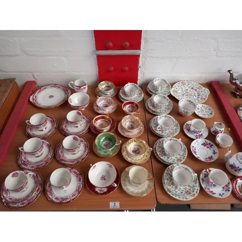 3 - Part teasets and cabinet cups Roslyn 