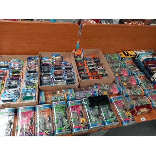 52 - A collection of boxed Diecast model cars including hot wheels, matchbox, hot wheels kits, days gone ... 