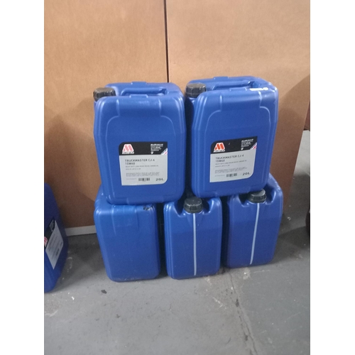 360 - 5 x 20L drums of Miller Truckmaster diesel engine oil