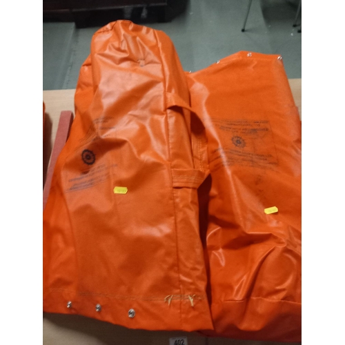 402 - Two new Stearns immersion suits - model 1590C -  adult universal for body weights 110 - 330lbs (50 -... 