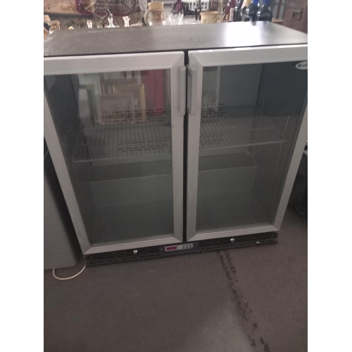 469 - An Infreco glass fronted double beer fridge