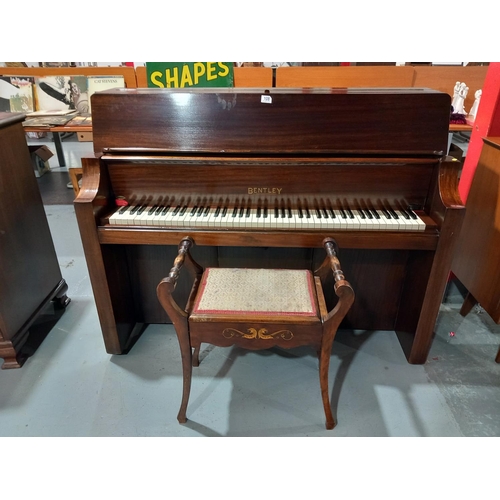 108 - A bentley overstrung upright piano