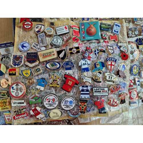 57 - Collection of football related pin badges