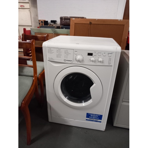 An Indesit washing machine