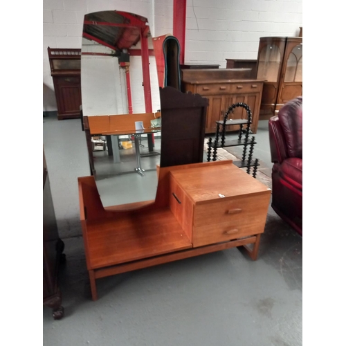 120 - A teak dressing table