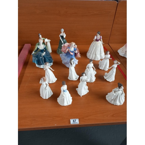 67 - Fifteen Royal Doulton figurines