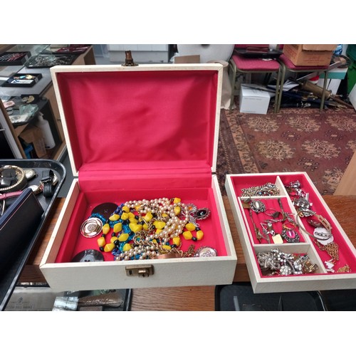 234 - A collection of costume jewellery (including silver) vintage watches and scrap silver