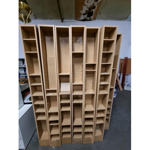 330 - 13 pine effect CD racks