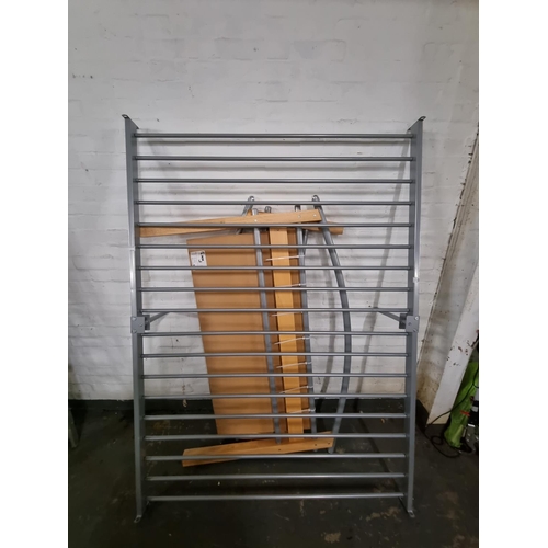 458 - A double metal bed frame