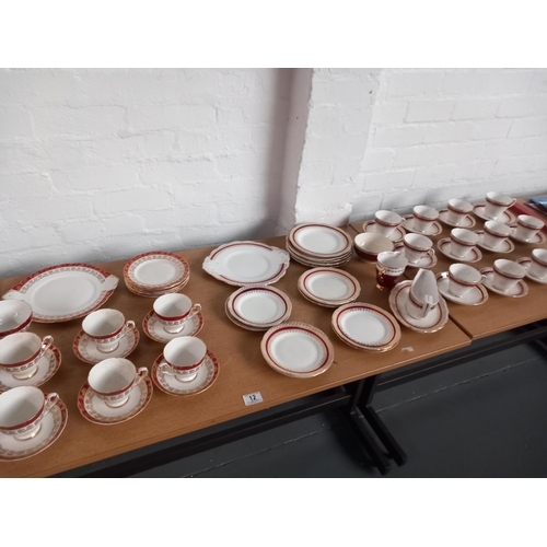 12 - Mixed china to include a Royal Stafford part dinner service