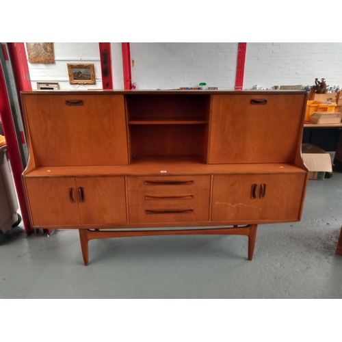 100 - A G Plan teak highboard
Height 122cm, Length 188cm and Depth 46cm