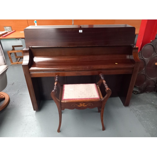 106 - A bentley overstrung upright piano