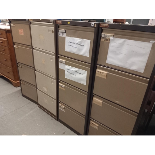 352 - 4 St Leger Bros metal filing cabinets