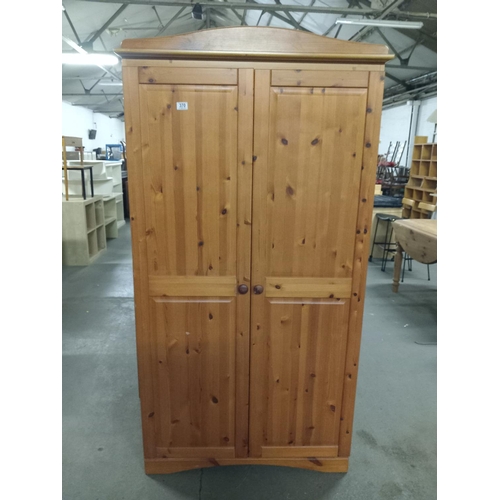 370 - A pine wardrobe