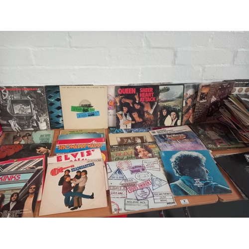 1 - A collection of vinyl LPs to include The Who, Queen, The Kinks, Elvis, Tom Jones, Hits and others