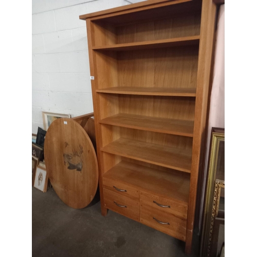 474 - A Laura Ashley bookcase and a Laura Ashley coffee table