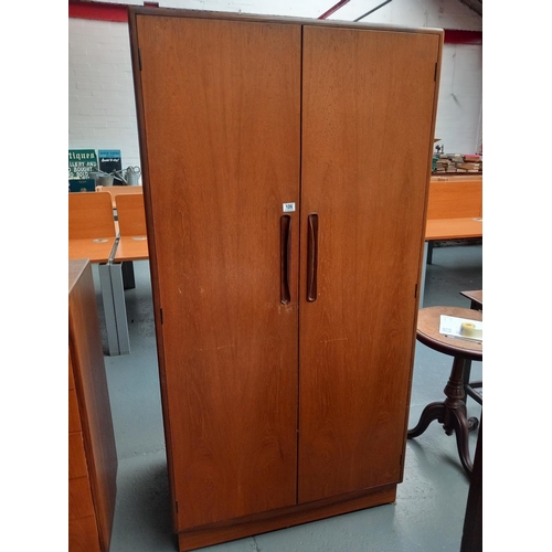 106 - A teak G Plan Fresco range wardrobe