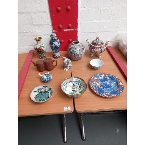 5 - A selection of Oriental china