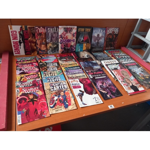 48 - A collection of graphic novel comics and books - 2000AD, Dark Horse, Vertigo, Image, Tokyo Pop etc