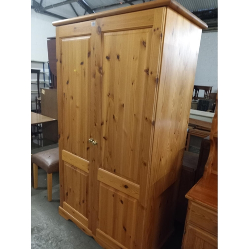 400 - A pine double wardrobe