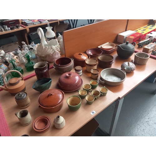 58 - A collection of pottery, household and decorative items