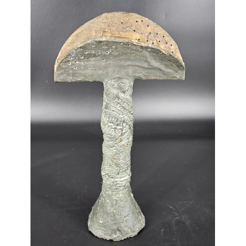 214 - A large abstract bronze sculpture (19 inches tall) - no obvious signature or foundry mark