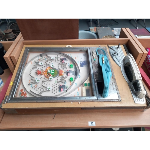 33 - A vintage Nishigin table top pinball style machine